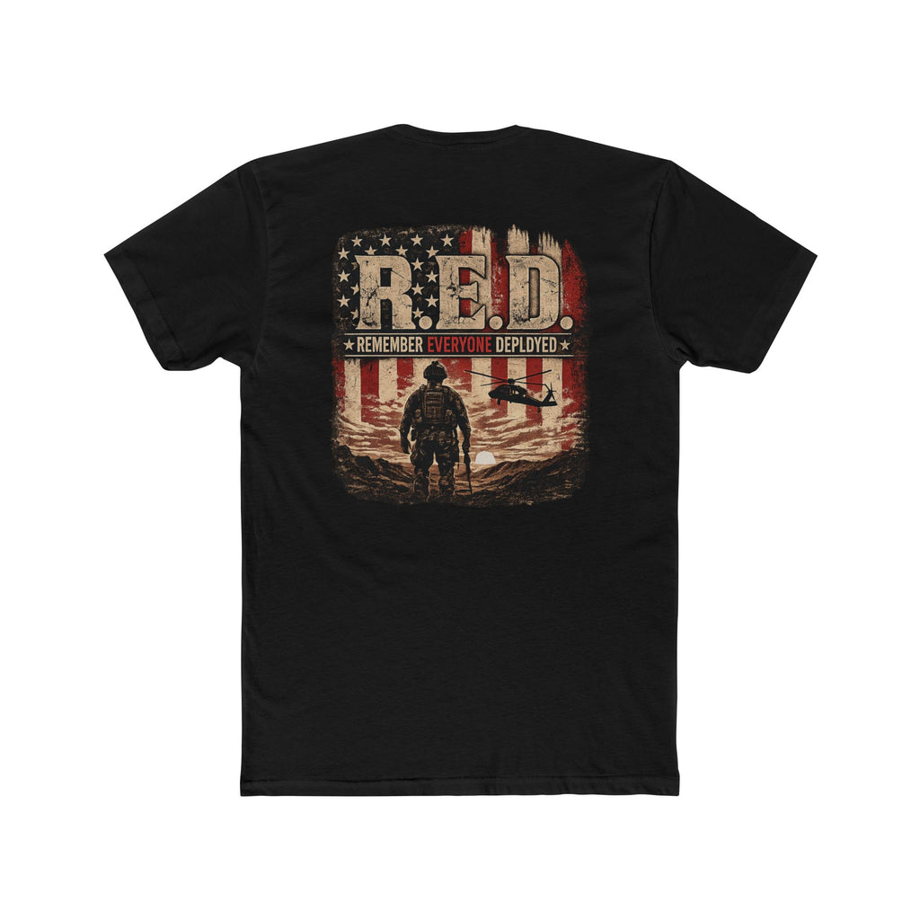 R.E.D. Remember Everyone Deployed T-Shirt — Patriotic Veteran Military Tee