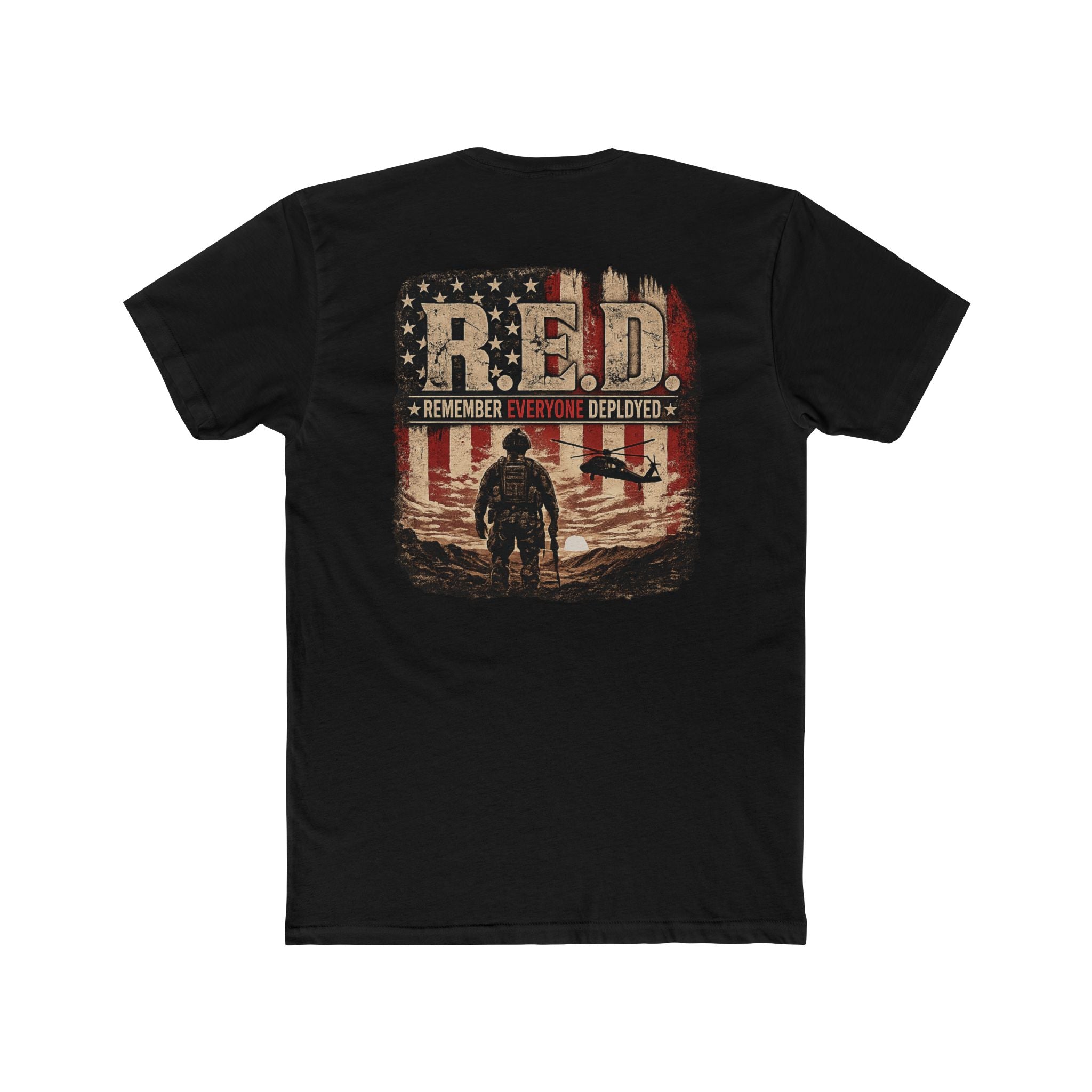 R.E.D. Remember Everyone Deployed T-Shirt — Patriotic Veteran Military Tee