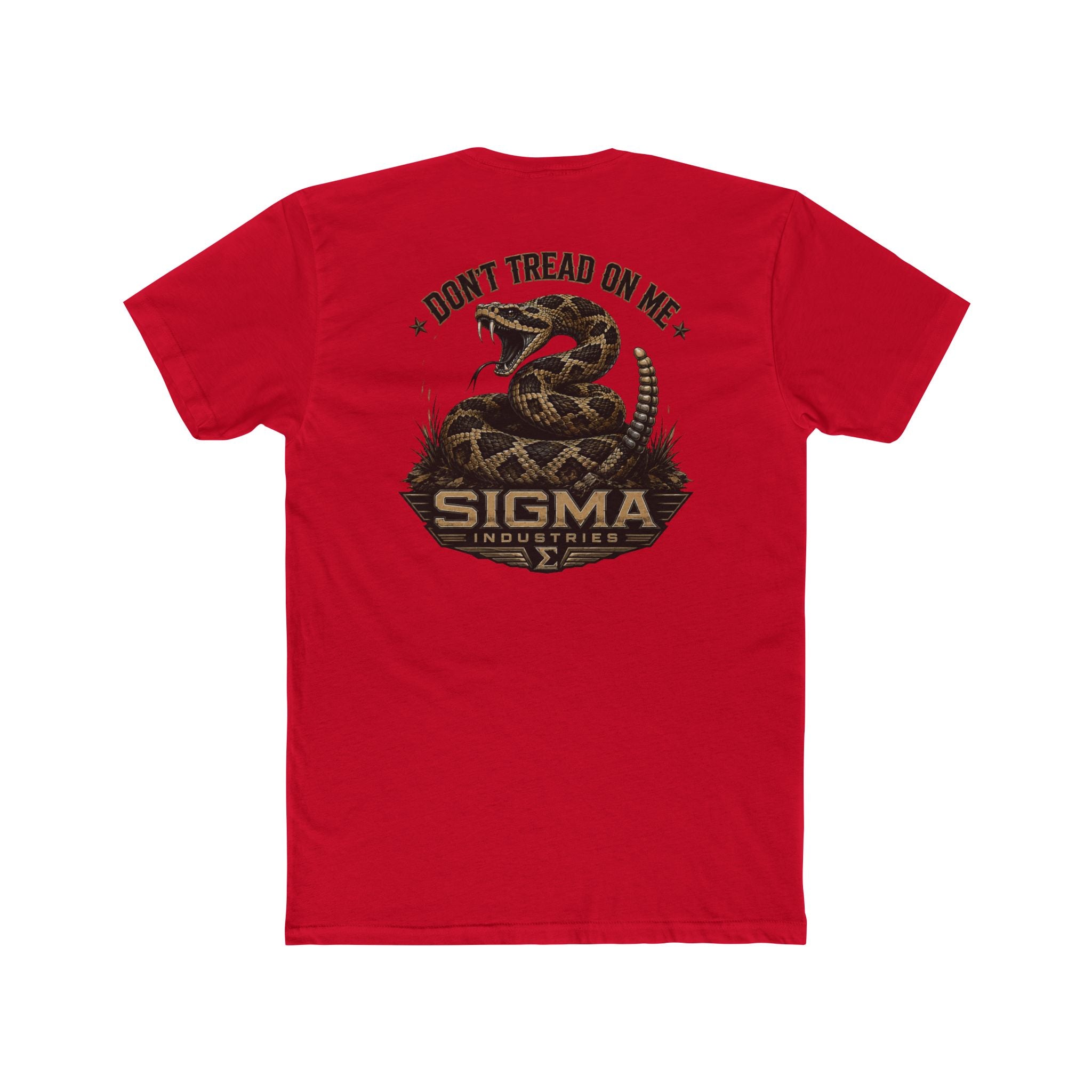 Sigma 'Don’t Tread On Me' Snake T-Shirt — Military Style Crew Tee