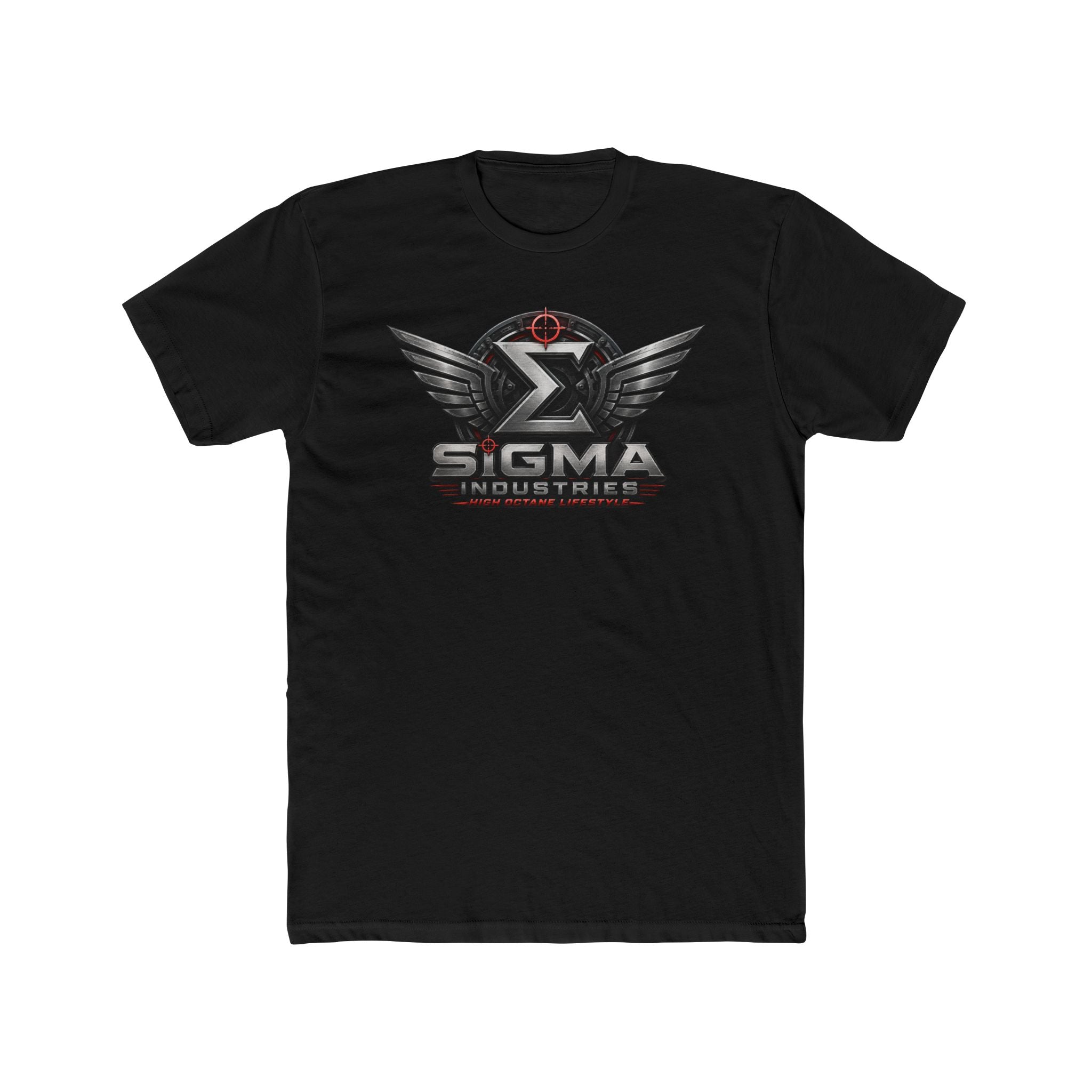 Sigma Industries Logo Tee — Winged Emblem Graphic T-Shirt
