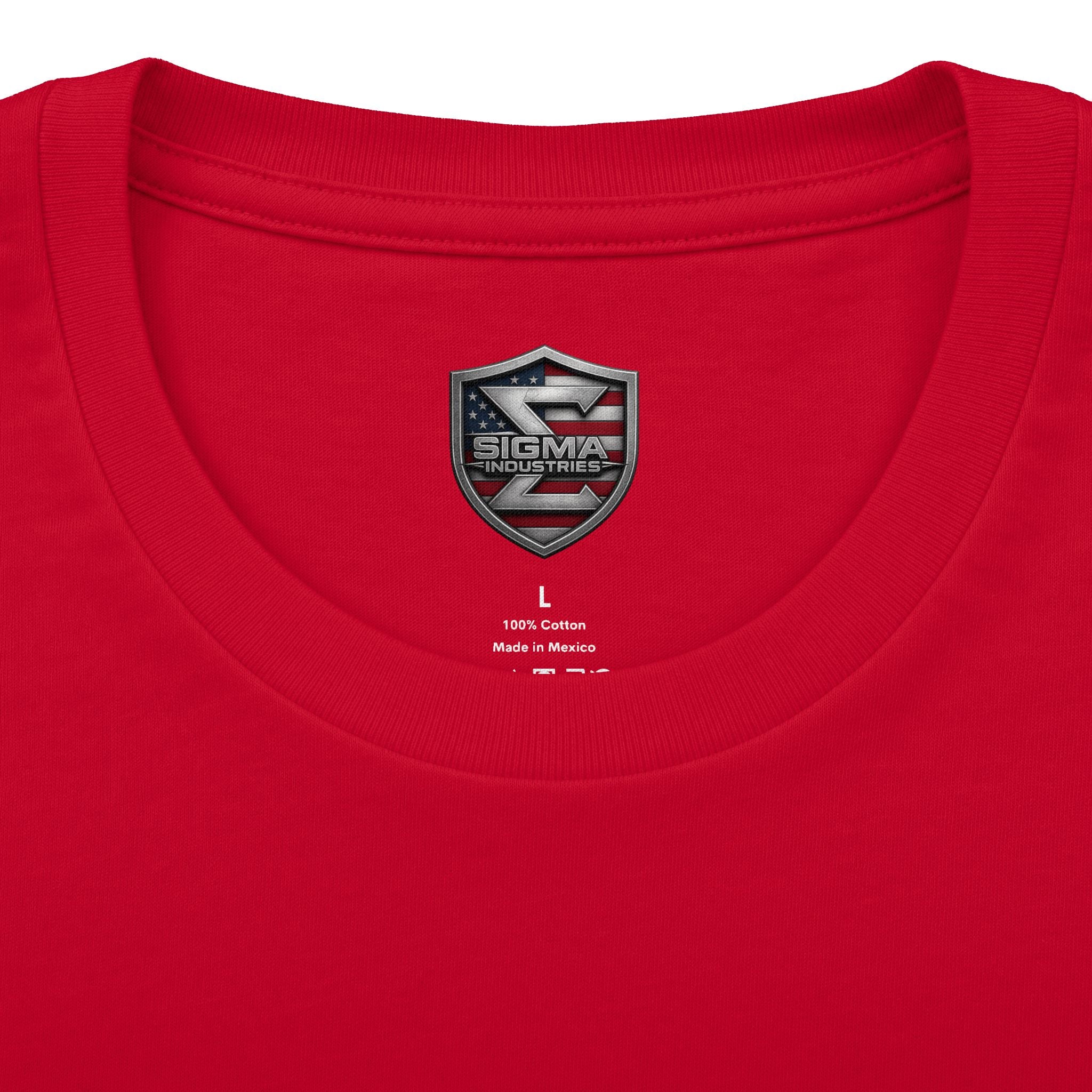 T-Shirt — Tactical Shadow Pistol Graphic Tee (Sigma Arms Back Print)