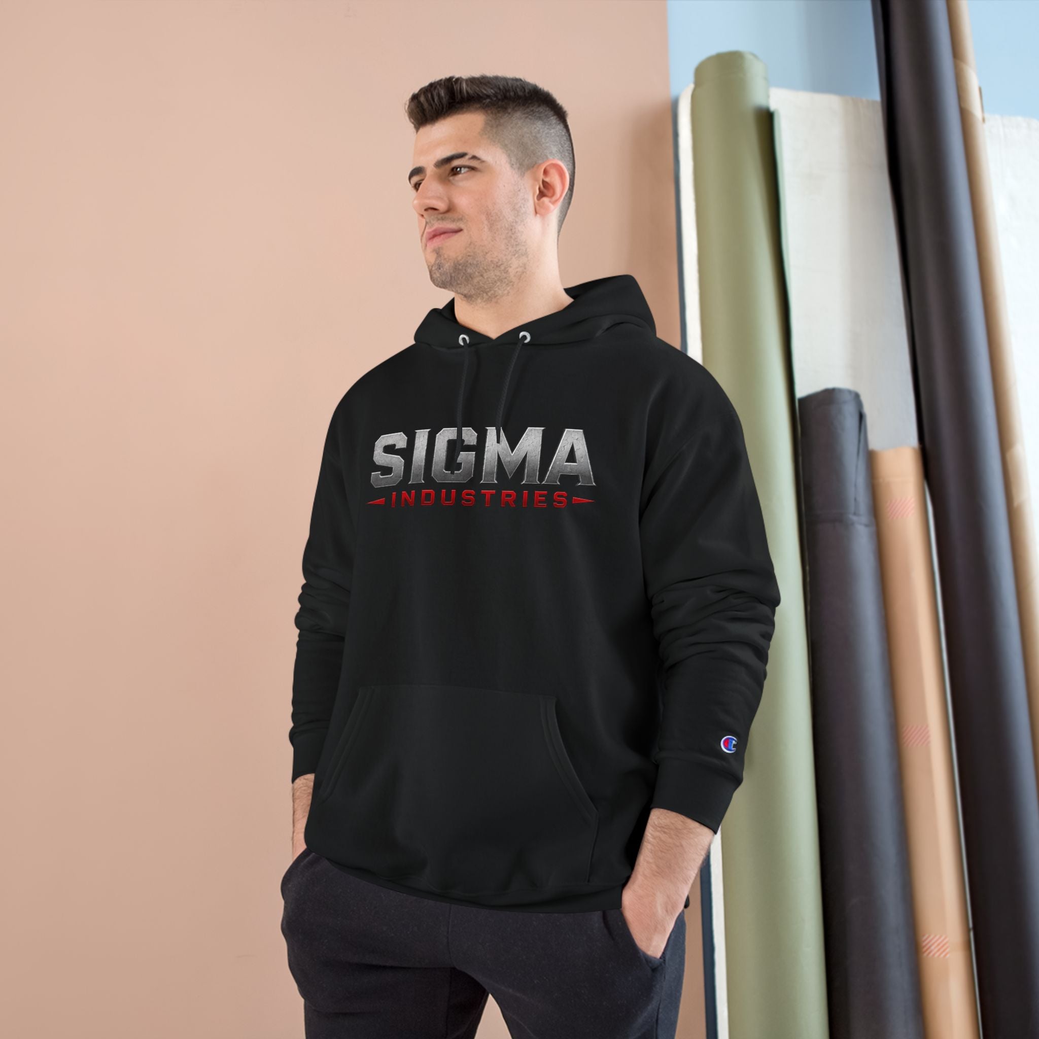 Sigma Industries Hoodie — Industrial Vintage Logo Pullover