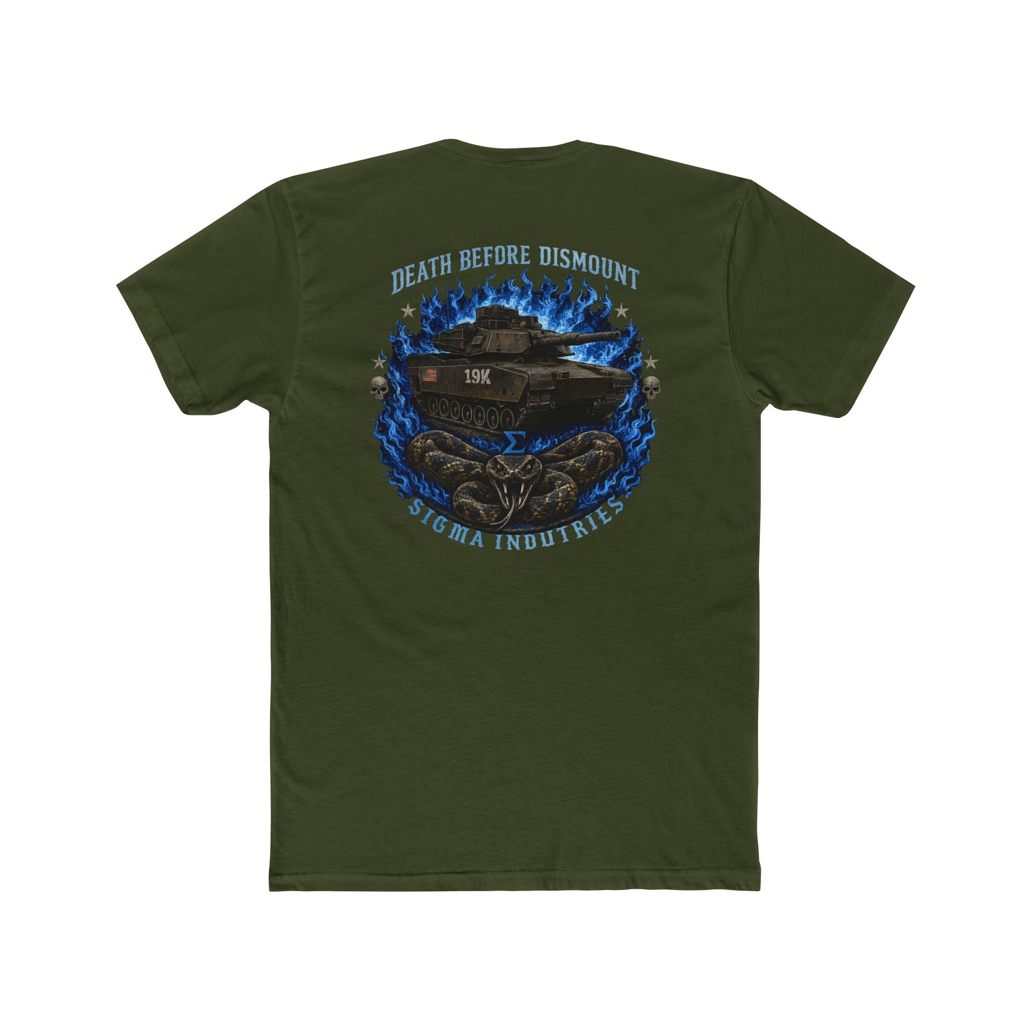 Death Before Dismount Tee — Tanker Graphic T‑Shirt (Sigma Industries)