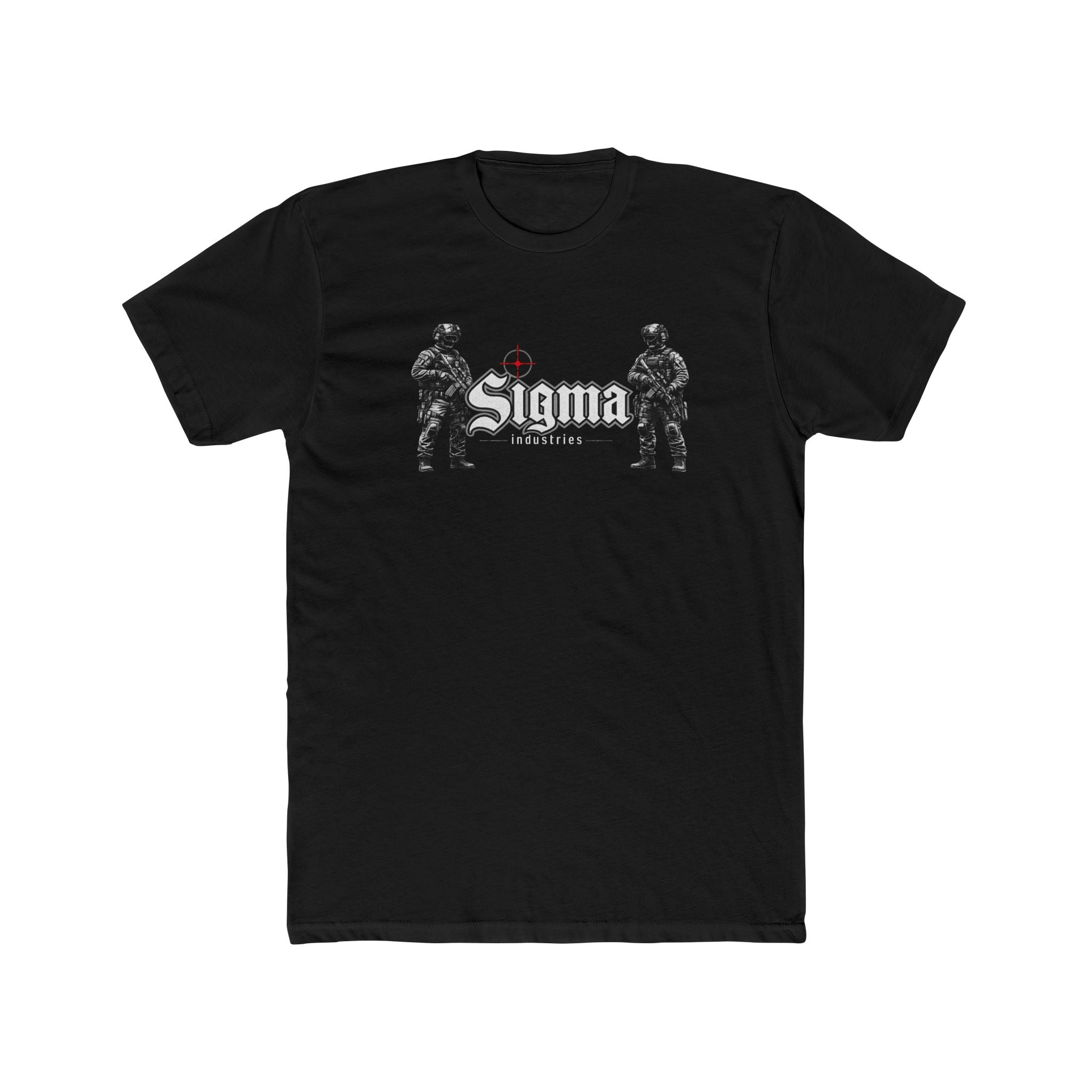 Sigma Tactical Tee — Military Soldier Graphic Cotton Crew Shirt