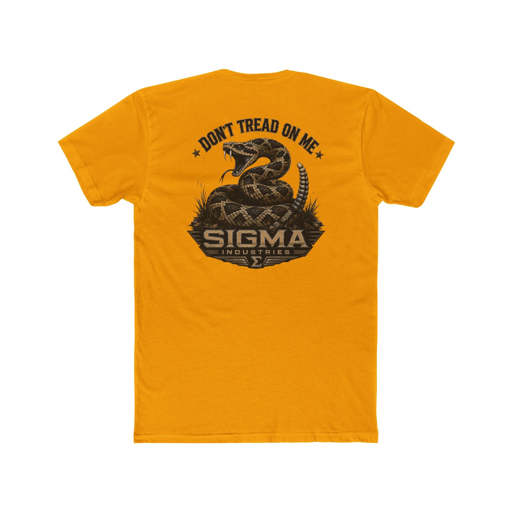 Sigma 'Don’t Tread On Me' Snake T-Shirt — Military Style Crew Tee