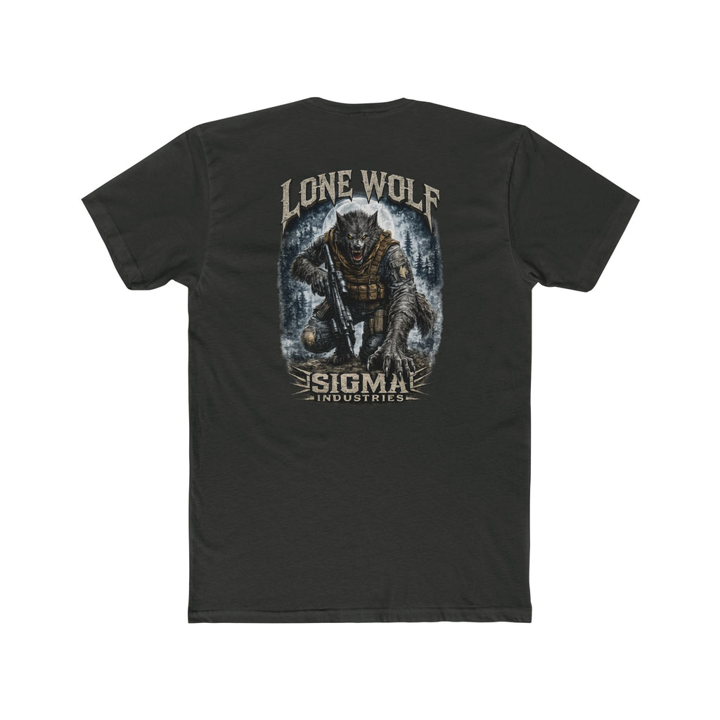 Lone Wolf Tactical Graphic Tee — Sigma Industries Sci‑Fi Monster T-Shirt
