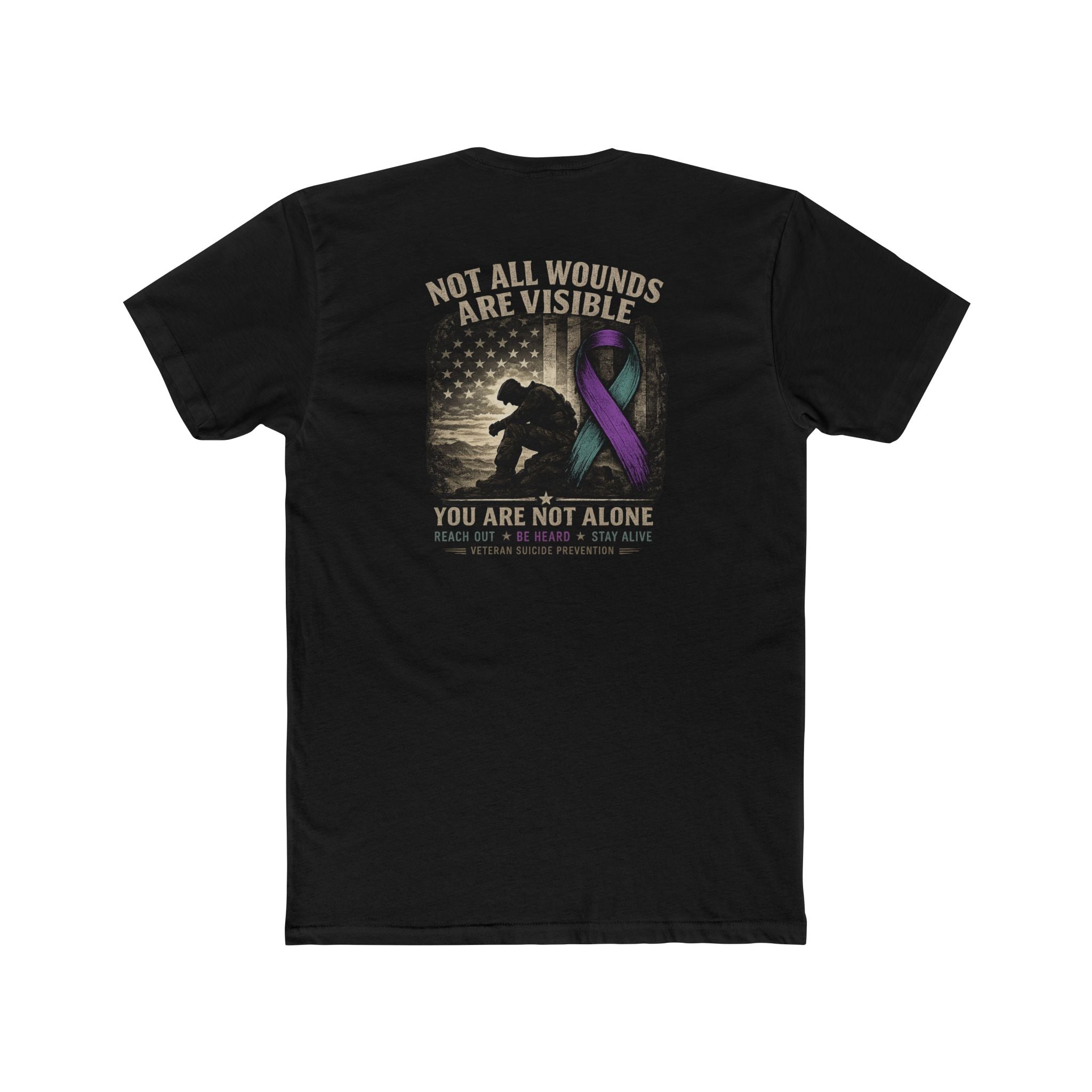 PTSD Awareness T-Shirt — "Not All Wounds Are Visible" Support Tee